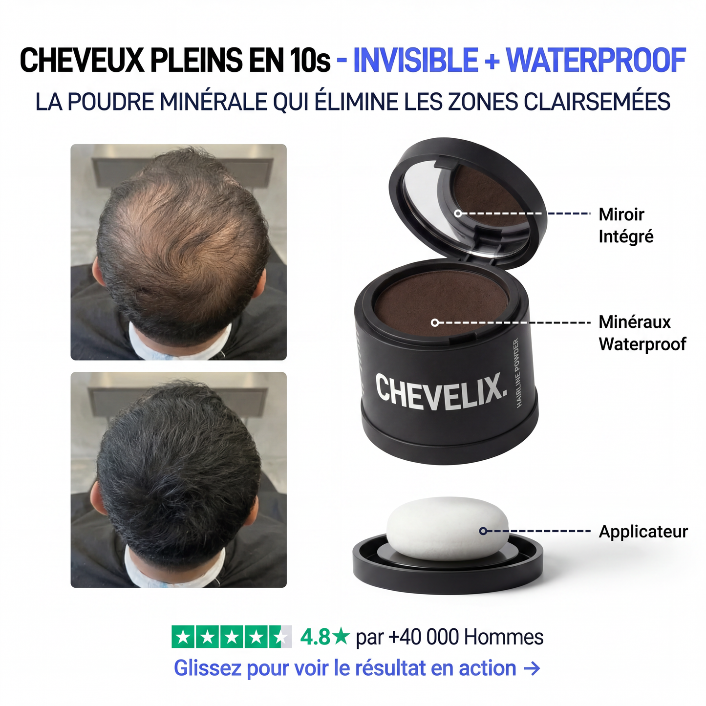 Poudre Densité Capillaire Chevelix